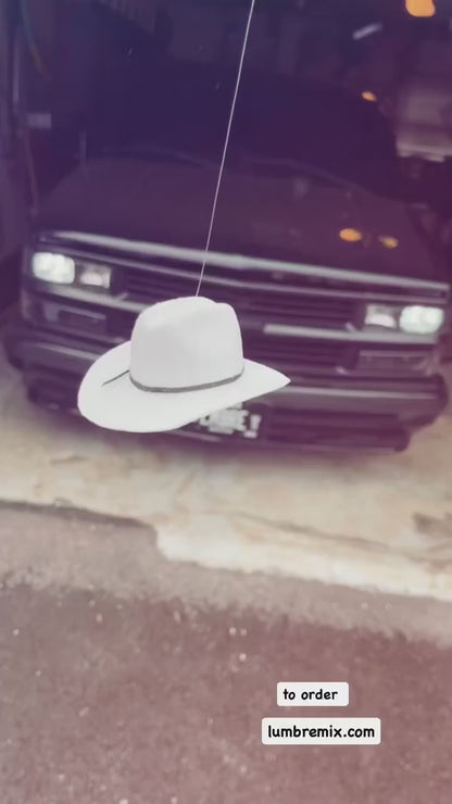 windshield mini hat estilo Sinaloa 3x3.5"